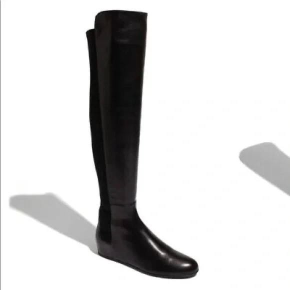 STUART WEITSMAN‎ Mainline Hidden Wedge Over The Knee Leather Boots 8.5 - Picture 11 of 12
